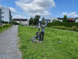 Stadt Recklinghausen entnimmt Bodenproben in der Maybacher Heide